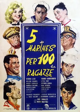 Görsel: TMDB 5 marines per 100 ragazze afişi
