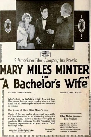A Bachelor's Wife afişi