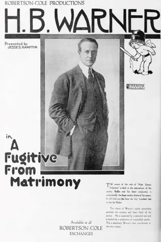 A Fugitive from Matrimony afişi
