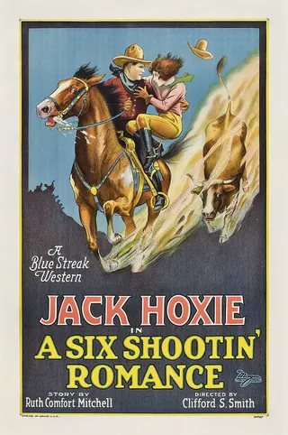 A Six Shootin' Romance afişi