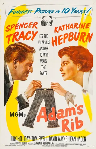 Görsel: "Copyright 1949 Loew's Incorporated" / Kamu malı Adam's Rib afişi