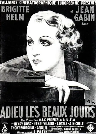 Adieu les beaux jours afişi