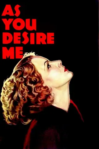 As You Desire Me afişi