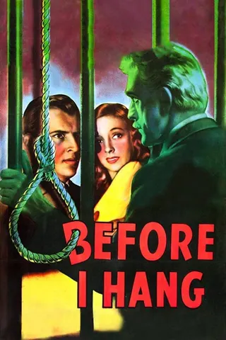 Before I Hang afişi