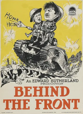 Görsel: Paramount Pictures / Kamu malı Behind the Front afişi