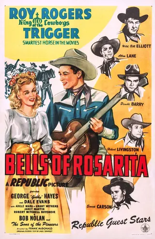 Görsel: Republic Pictures / Kamu malı Bells of Rosarita afişi