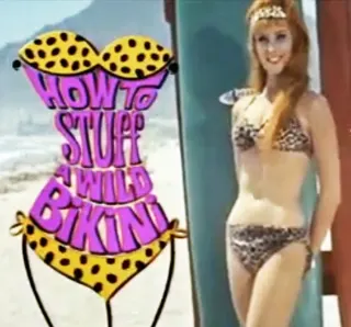 Görsel: Trailer for "How to Stuff a Wild Bikini" (1965) / Kamu malı Beverly Adams