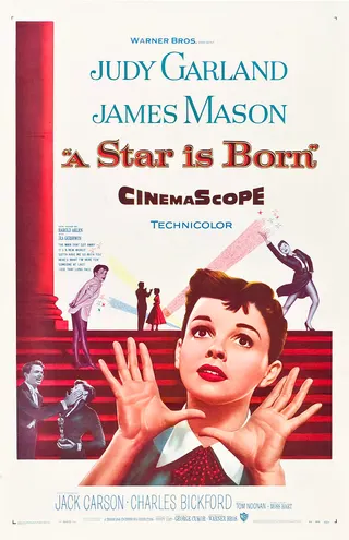 Görsel: Designer unknown. "Copyright 1954 Warner Bros. Pictures Distributing Corporation". / Kamu malı Bir Yıldız Doğuyor afişi