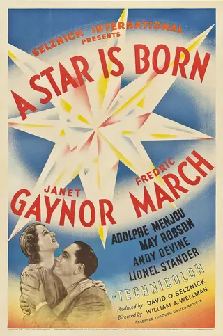 Görsel: "©1937 United Artists Corporation." / Kamu malı Bir Yıldız Doğuyor afişi