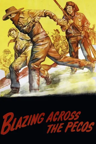 Görsel: TMDB Blazing Across the Pecos afişi