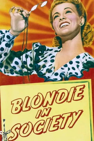 Blondie in Society afişi