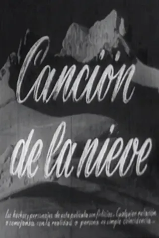 Canción de la nieve afişi