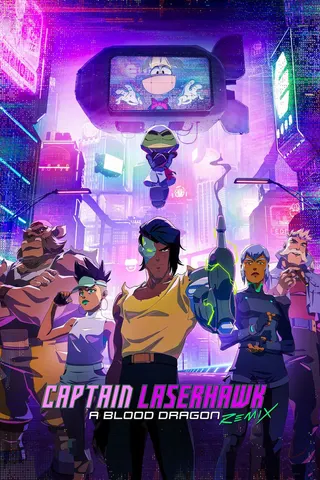 Görsel: TMDB Captain Laserhawk: A Blood Dragon Remix afişi