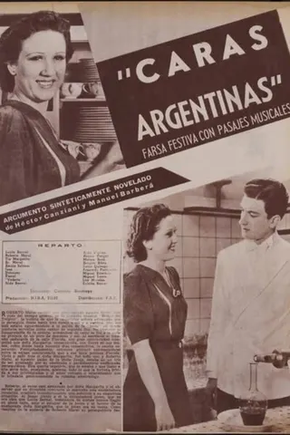 Caras argentinas afişi