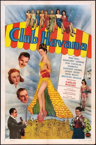 Görsel: PRC-Producers Releasing Corporation / Kamu malı Club Havana afişi