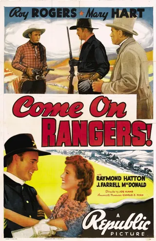 Görsel: Republic Pictures / Kamu malı Come On, Rangers afişi