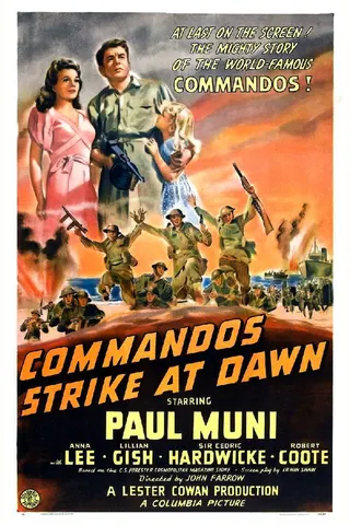 Görsel: TMDB Commandos Strike at Dawn afişi