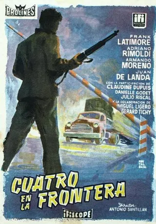 Cuatro en la frontera afişi