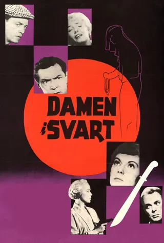 Damen i svart afişi