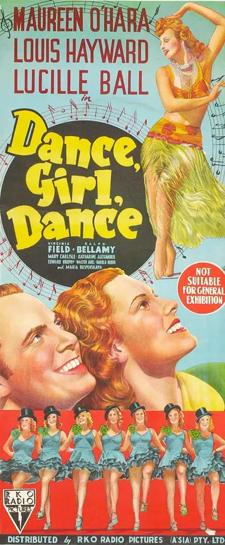 Görsel: Distributed by RKO Pictures. / Kamu malı Dance, Girl, Dance afişi