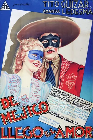De México llegó el amor afişi