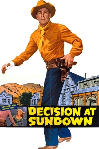 Decision at Sundown afişi