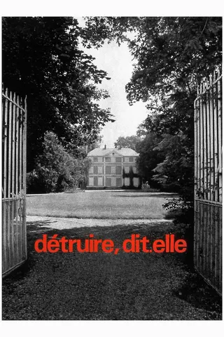 Détruire, dit-elle afişi