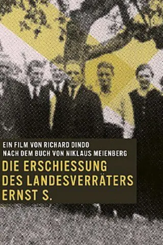 Die Erschiessung des Landesverräters Ernst S. afişi