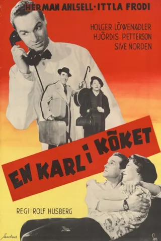En karl i köket afişi