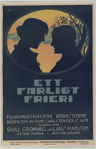 Ett farligt frieri afişi
