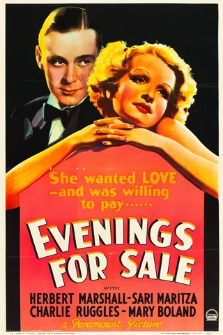 Evenings for Sale afişi