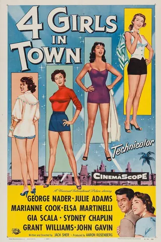 Görsel: TMDB Four Girls in Town afişi