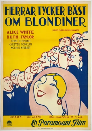 Gentlemen Prefer Blondes afişi