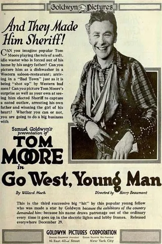 Görsel: TMDB Go West, Young Man afişi