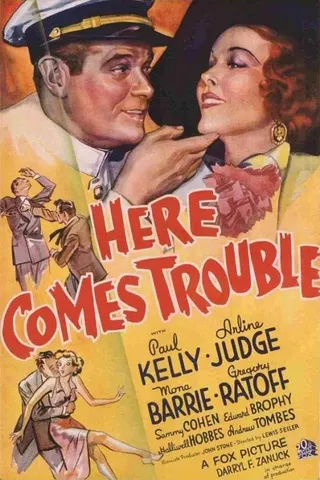 Görsel: TMDB Here Comes Trouble afişi