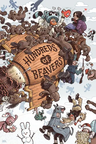 Görsel: TMDB Hundreds of Beavers afişi
