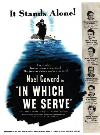 Görsel: United Artists / Kamu malı In Which We Serve afişi
