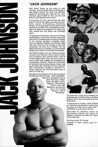 Jack Johnson afişi