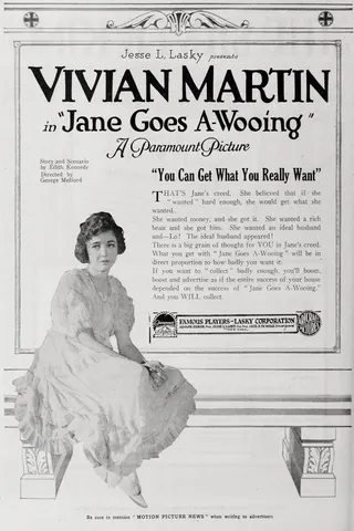 Görsel: TMDB Jane Goes A-Wooing afişi