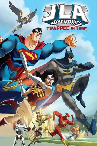 Görsel: TMDB JLA Adventures: Trapped in Time afişi