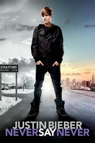 Görsel: TMDB Justin Bieber: Never Say Never afişi