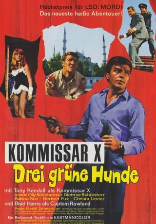 Kommissar X – Drei grüne Hunde afişi