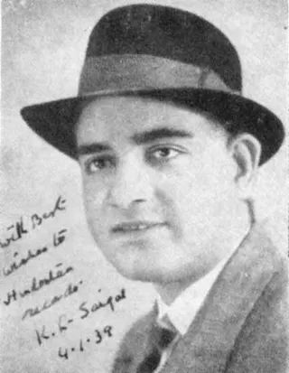 Görsel: Kundan Lal Saigal died in 1947. / Kamu malı Kundan Lal Saigal