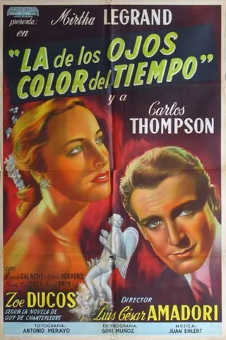 La de los ojos color del tiempo afişi