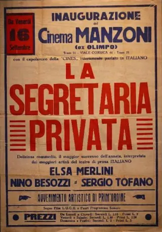 La segretaria privata afişi