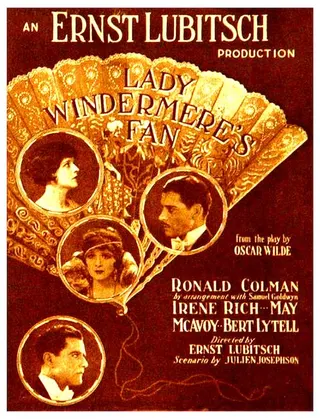 Görsel: Distributed by Warner Bros.. / Kamu malı Lady Windermere's Fan afişi