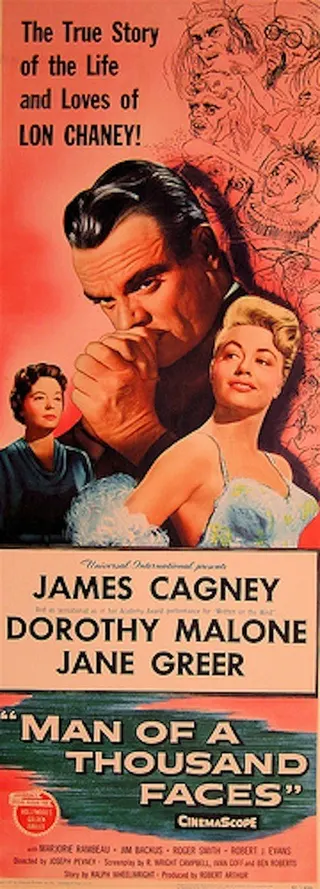 Görsel: Reynold Brown / Kamu malı Man of a Thousand Faces afişi