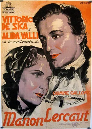 Manon Lescaut afişi