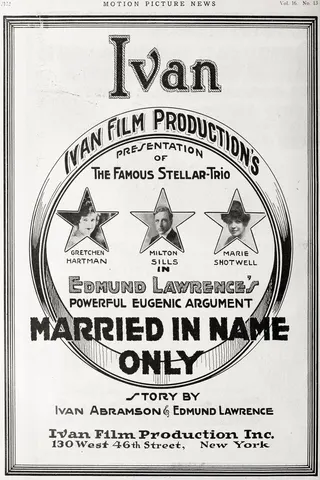 Married in Name Only afişi