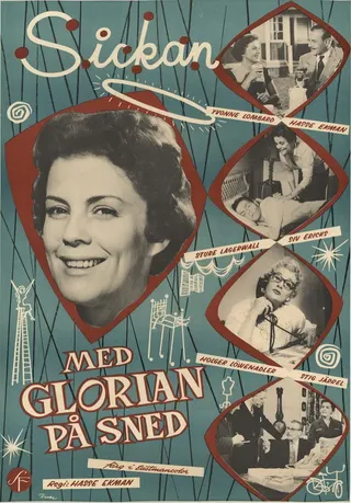 Med glorian på sned afişi